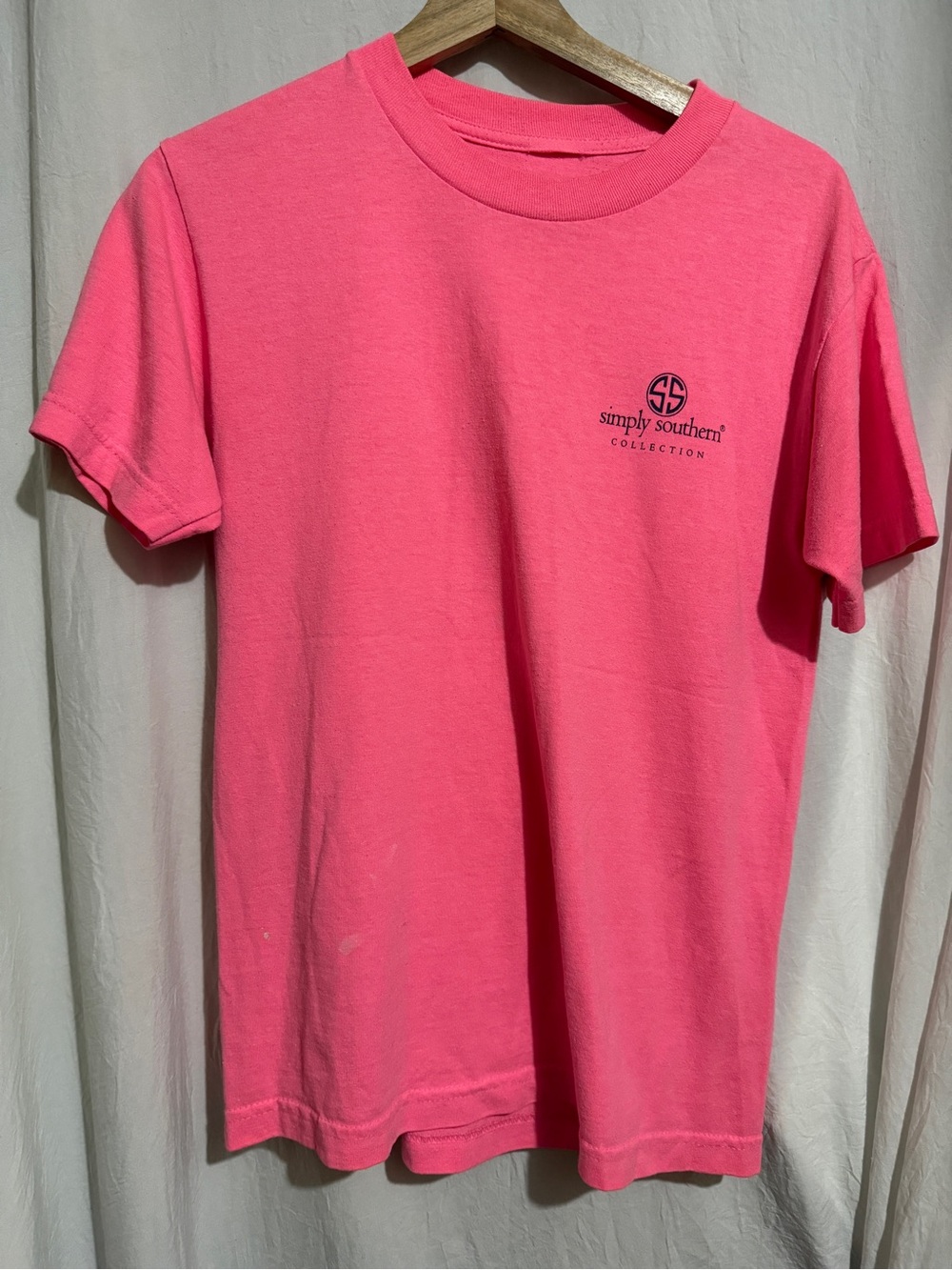 Simply Southern Bright Pink women's Short Sleeve Tee L